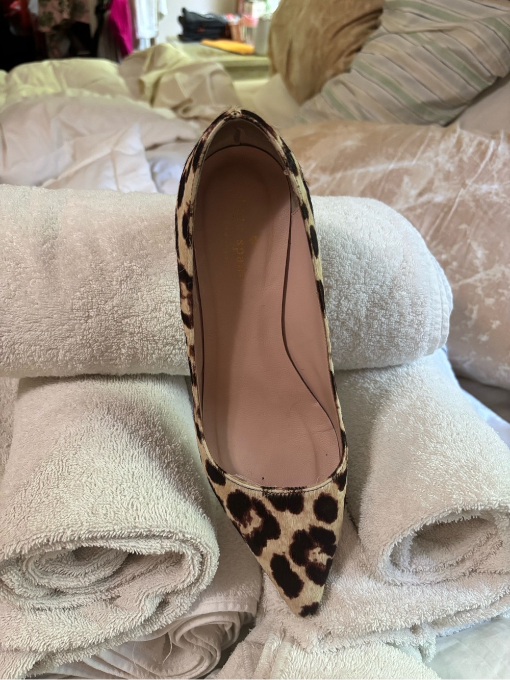 kate spade Leopard-Print Pointed Toe Pump - Brown/Black
